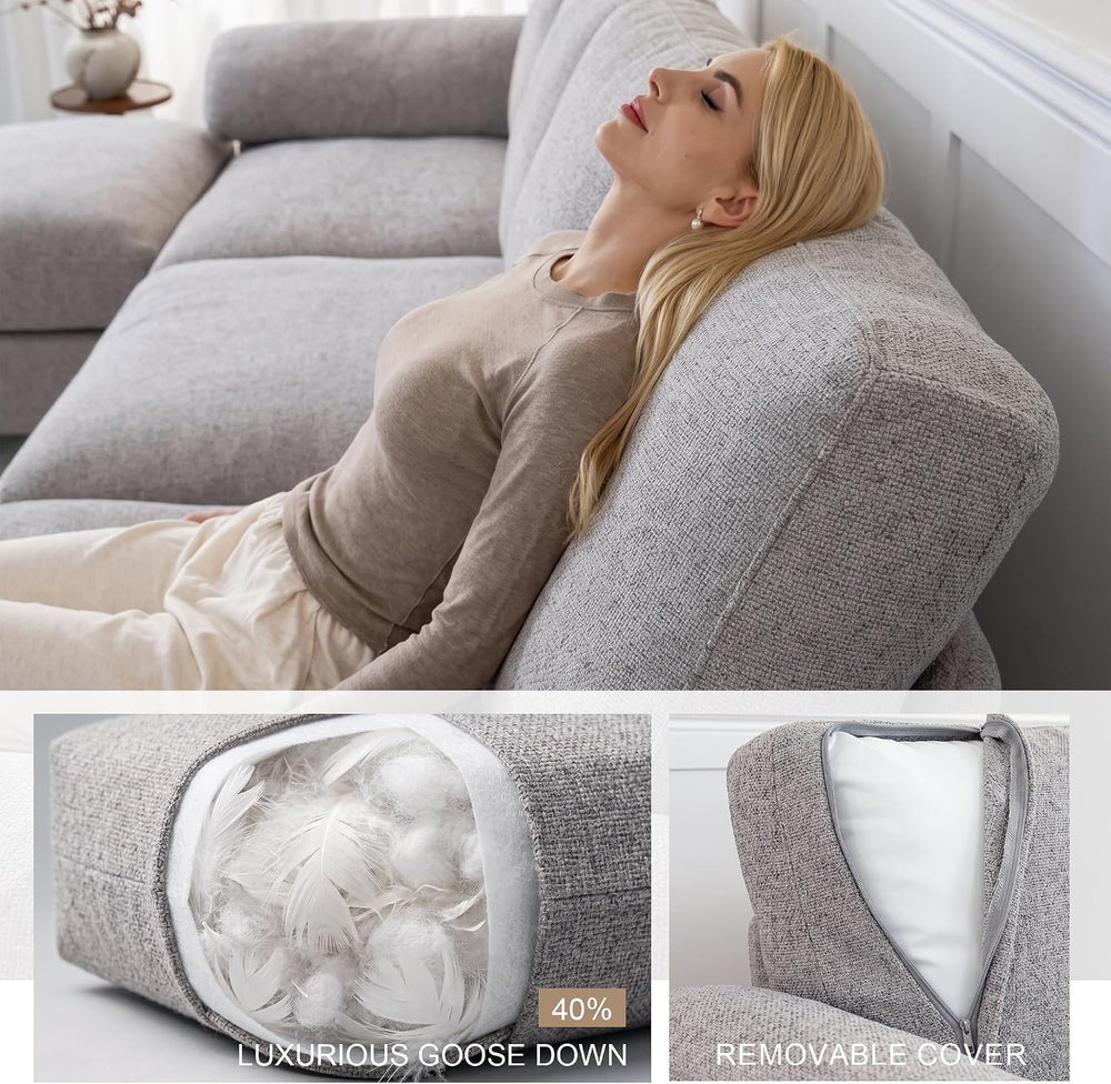 Oversized Sectional Couches for Living Room, Modular 3 Seater Cloud Sofa