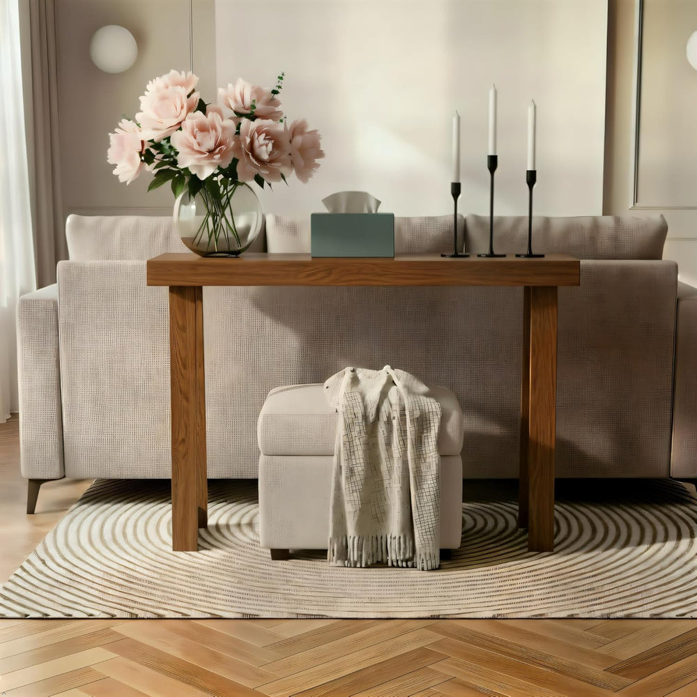 Plank+Beam Classic Console Table, 36 Inch, Pecan | Non-Toxic Finishes, Versat...