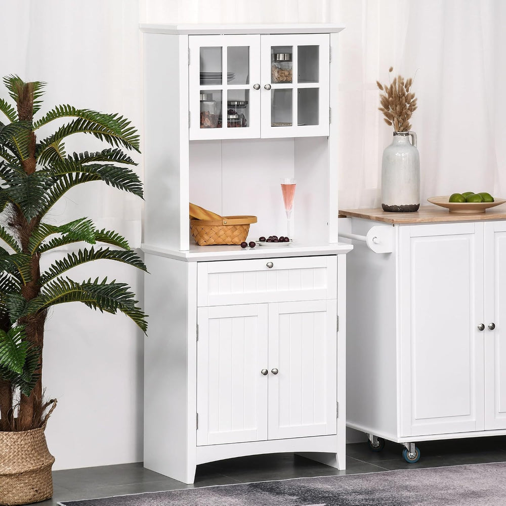 64" Kitchen Pantry Storage Cabinet Buffet Sideboard for Coffee Maker &am...