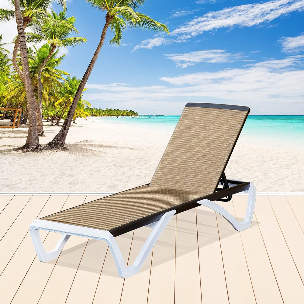 Domi Pool Patio Lounger Chair Outdoor Chaise Lounge Chair