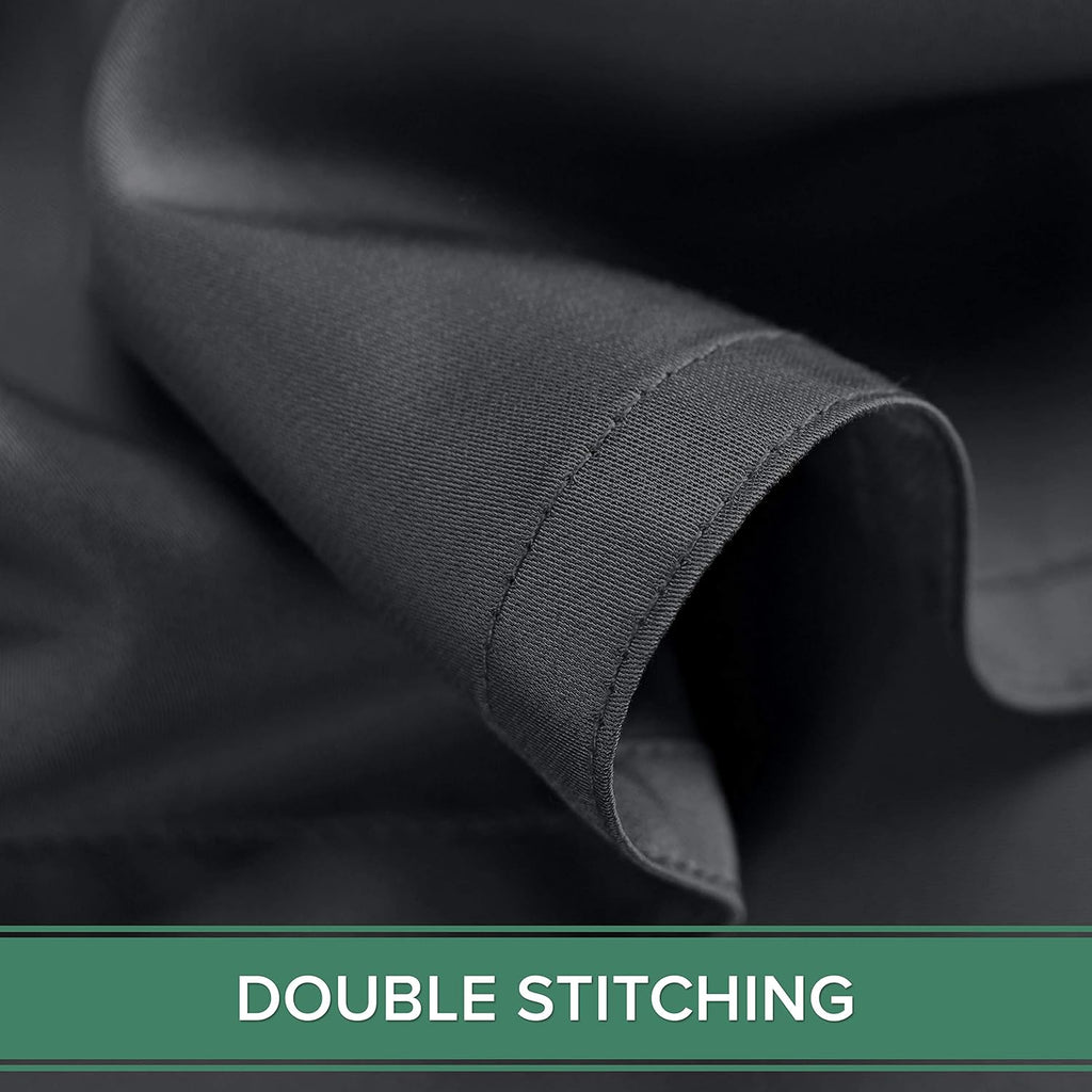 King Pillowcases by Pure Bamboo, Genuine 100% Organic Viscose Derived from Bamboo, Luxuriously Soft & Cooling, Double Stitching, Envelope Closure (2 King Pillowcases, Charcoal)