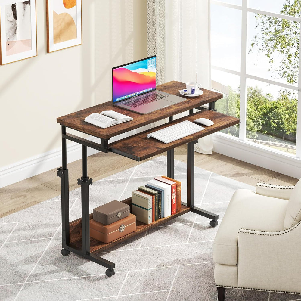 Tribesigns Portable Desk for Sofa and Bed, Height Adjustable Laptop Table Sma...