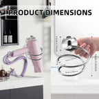 Bathroom Hair Dryer Holder Hair Care Tools Holder Wall Mount Chrome Finished Stainless Steel