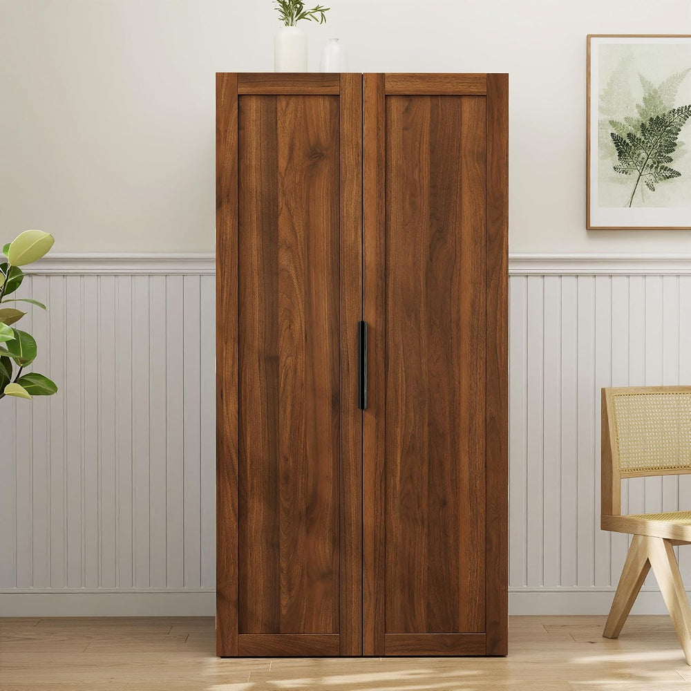 62.8''H Tall Kitchen Pantry Cabinet, Freestanding Buffet Cupboards Si...