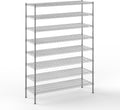 18" Deep x 54" Wide x 74" Height Wire Shelving Kit | 8-Tier | NSF Commercial Storage Rack Unit