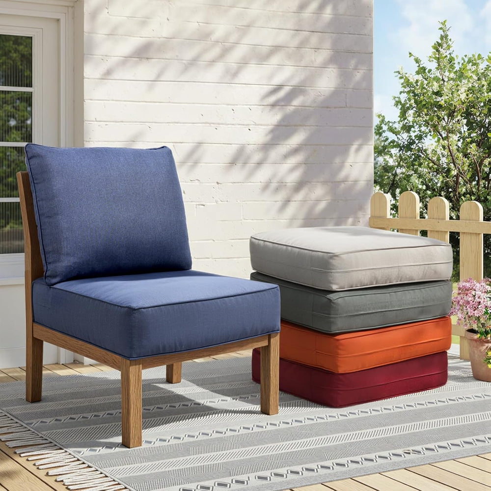 6" Thick Outdoor Chair Cushions - 22"* 24" Patio Furniture Cus...