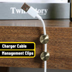 SHENLIU 3 Pcs Cable Anchors for Desk, Adhesive Charger Holders for Cords, Adjustable Cord Holder Cable Clips Cables Management Wire Organizers for Nightstand Desk Office