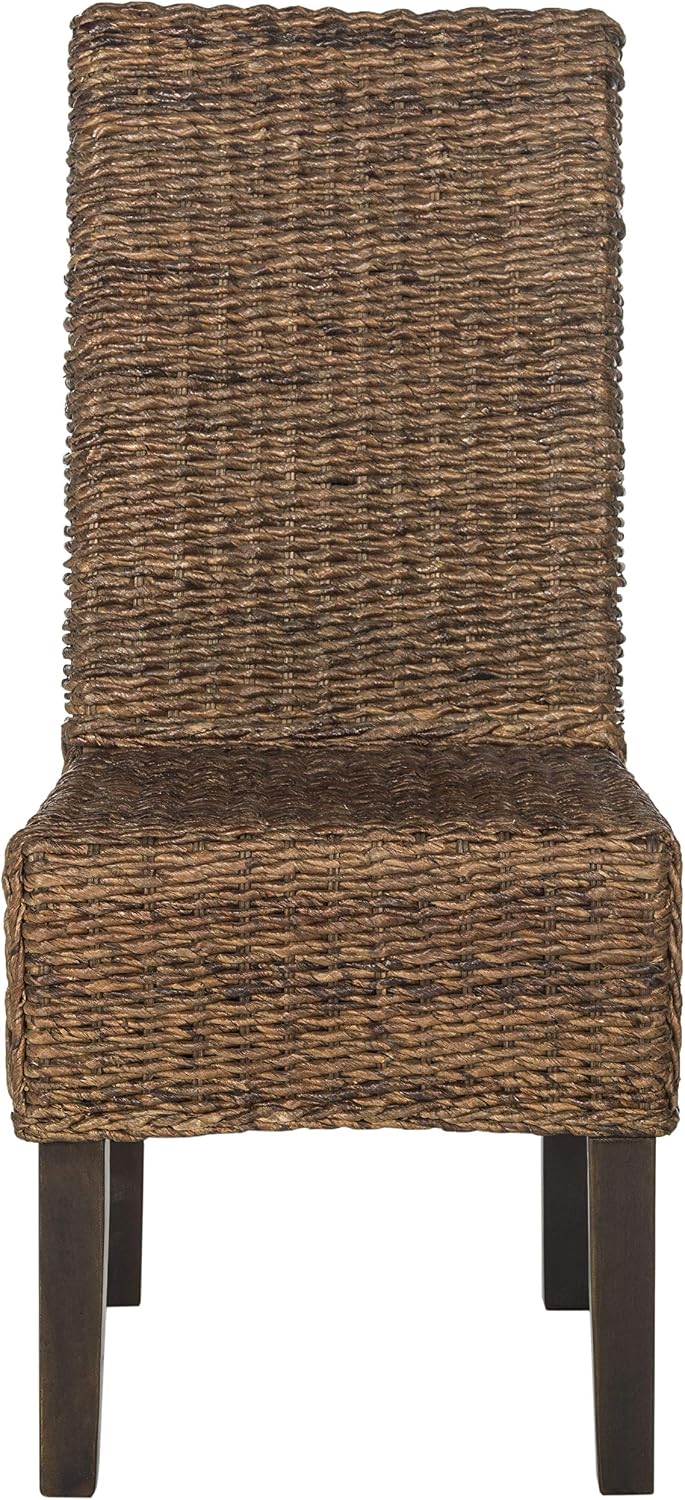 SAFAVIEH Avita Wood Dining Chair Set of 2, 18.5" Seat Brown SEA8012B