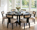 Rattan Dining Chairs Set of 6, Modern Dining Chair Kitchen Dining Room Chair, Curved Cane Back Upholstered Linen Fabric Dining Chair with Black Wood Frame, Beige