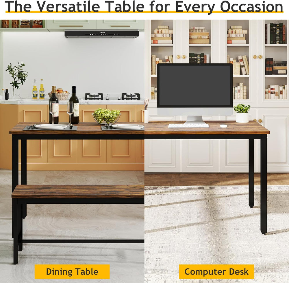 Rovibek Dining Room Table Chairs Set for 4, Modern Space Saving Kitchen Table...