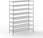 24" Deep x 60" Wide x 86" Height Wire Shelving Kit | 8-Tier | NSF Commercial Storage Rack Unit