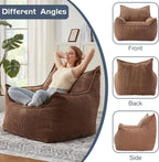 EBENCHICO Giant Bean Bag Chair for Adults, Corduroy Large Bean Bag Chairs for Teens with Armrests, Comfy Adult BeanBag Chair Sofa Couch with Filler Included for Bedroom Living Room