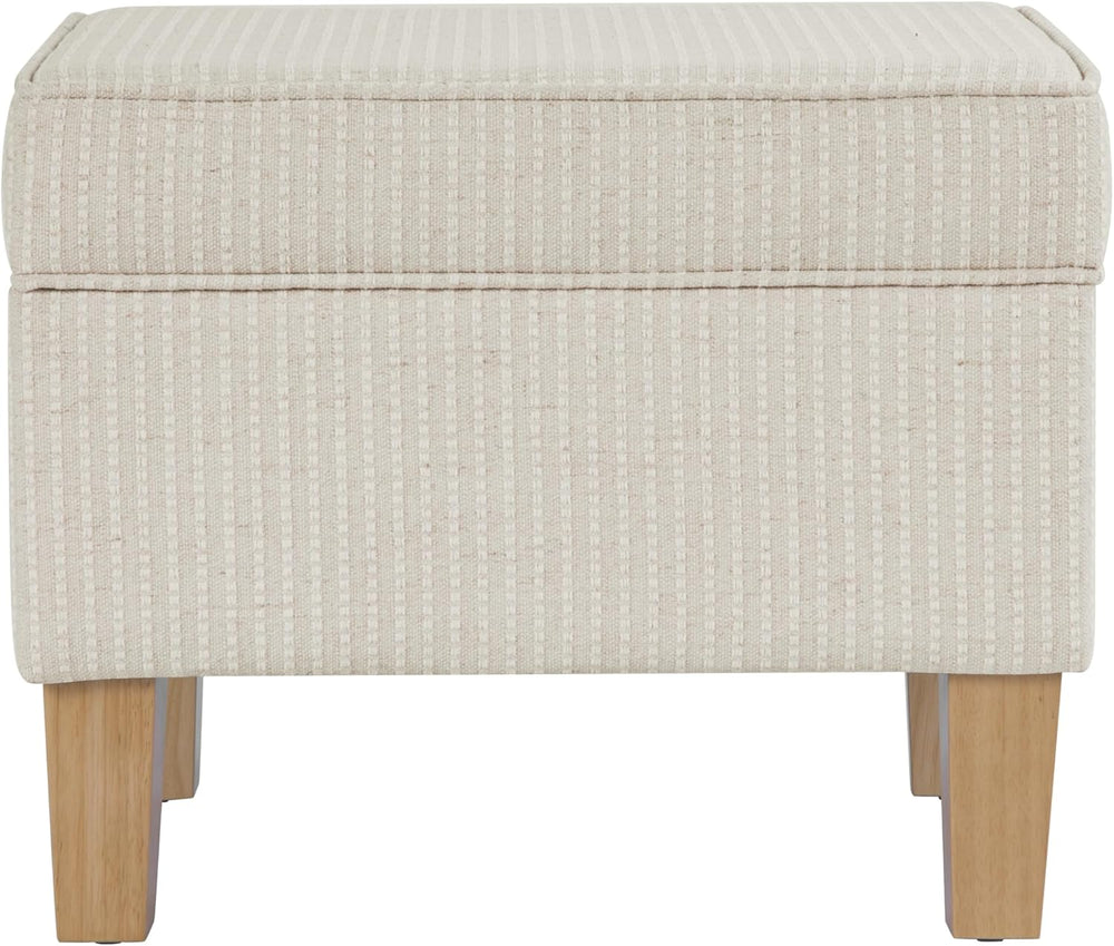 HomePop Home Decor | Upholstered Modern Rectangular Storage Ottoman | Hinged ...
