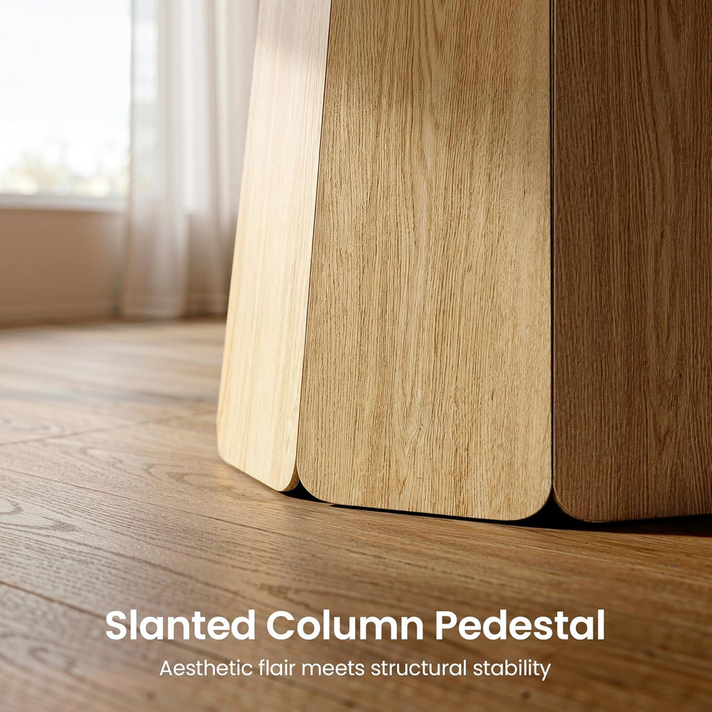 ModernMate 43 inch Round Dining Table for 4, Circle Kitchen Table with Wooden...