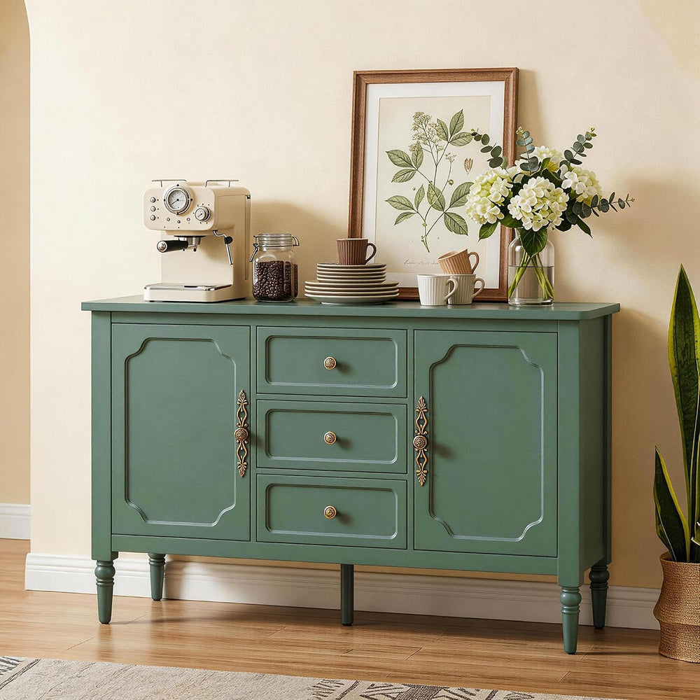 RoyalCraft Buffet Cabinet with 2 Doors & 3 Drawers, Vintage Sideboard wit...