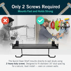StoreYourBoard Paper Towel Holder Wall Mount – Heavy Duty Paper Towel Holder Mounted for Garage, Workshop, or Utility Room – Space-Saving Garage Shelving & Wall Organizer for Tools, Cleaning Supplies