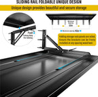 1.3x4ft Adjustable Rail Type Folding Storage Rack Shelf, Suitable for Garage, Storage Room, Kitchens Wall Shelf,Garage Storage Rack Floating Shelves, Wall Mounted Folding Table(1pcs-Black)