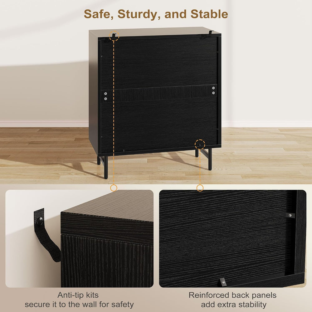 Sideboard Buffet Cabinet with Storage, Kitchen Storage Cabinet with Adjustabl...
