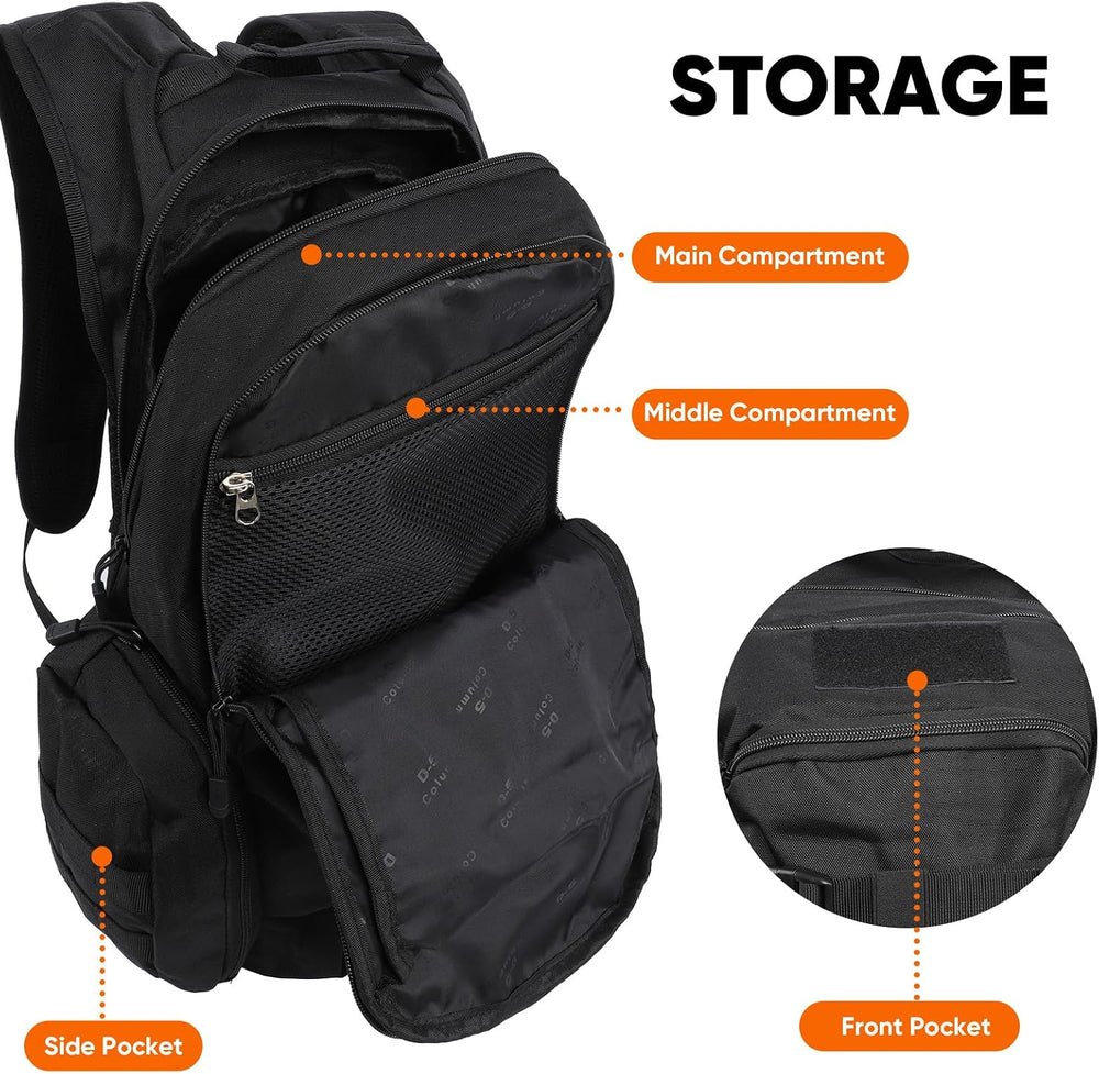 35L Tactical Backpack for Men, MOLLE Military Bug Out Bag, Waterproof Rucksac...