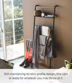 Yamazaki Home Leaning Ladder with Shelf, Space Saving