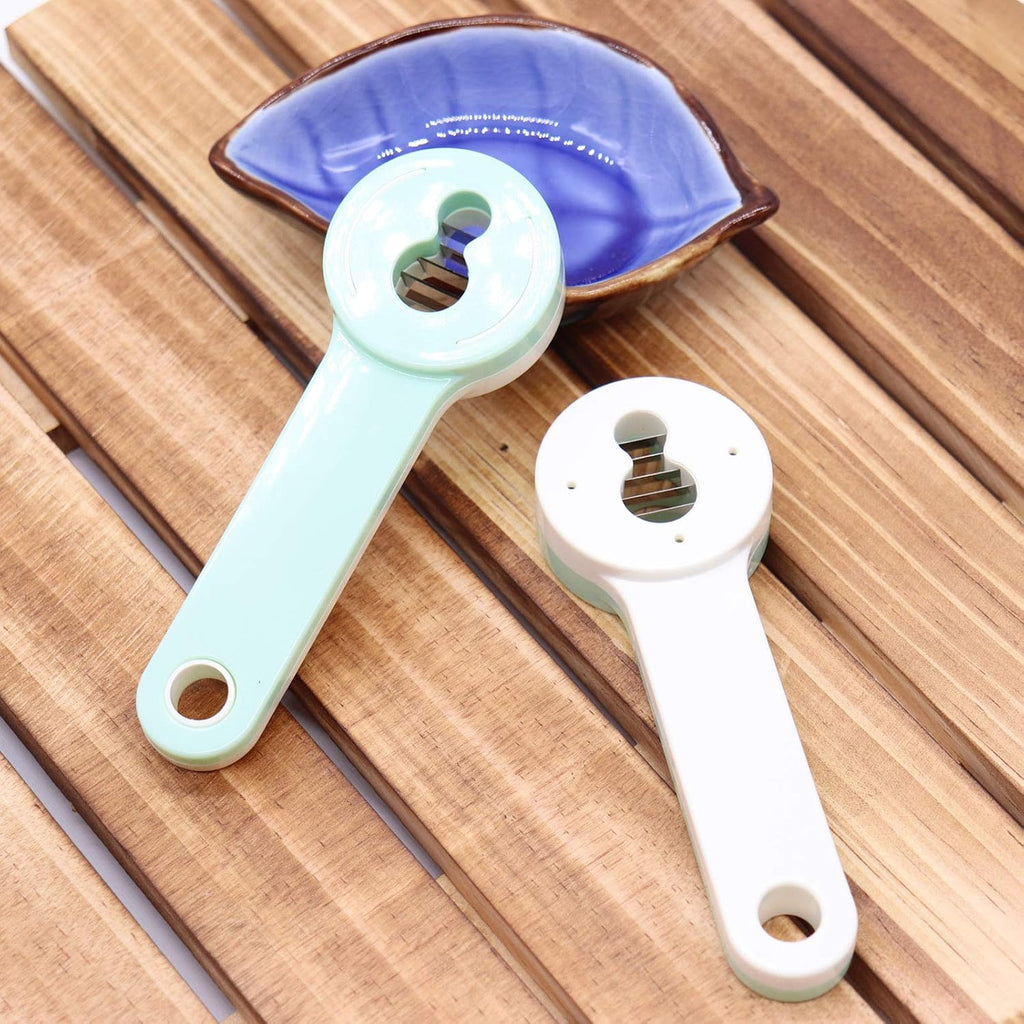 2Pcs Multifunction Bean Slicer, Stainless Steel Snow Bean Green Bean French Bean Cutter Long Bean Shredder Stringer Kitchen Tool