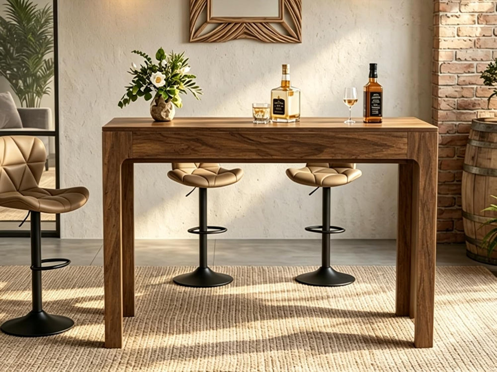 Miereirl 55” Bar Table，Modern Counter Height Pub Table, Long Bar Dining Table...