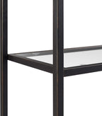 Crosley Furniture Aimee Bookshelf with Glass Shelves, Bookcase Storage, Oil-Rubbed Bronze