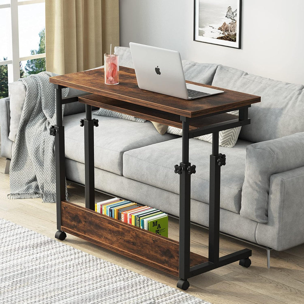Tribesigns Portable Desk for Sofa and Bed, Height Adjustable Laptop Table Sma...