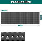 EVERHANGER Metal Pegboard Panels 24" x 12", Heavy Duty Steel Peg Boards for Garage, Pegboard Wall Organizer for Tool Storage and Organization, Black, 6 Pack