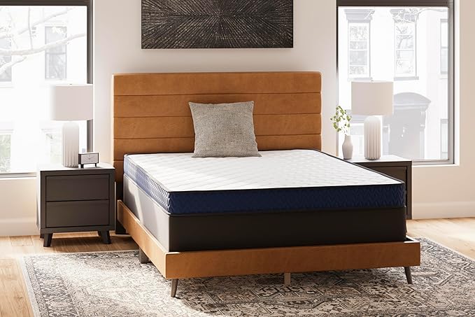 Signature Design by Ashley Queen Size Medium Firm 6 Inch Memory Foam Mattress with Breathable Quilted Cover, Fiberglass Free, Mattress in A Box