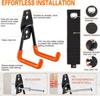 26 Pack Garage Hooks Heavy Duty Utility Steel with Anti-Slip Coating Wall Mount Storage Organizer for Hanging Power and Garden Tools, Ladders, Hose, Bikes, Ropes, Bulk Items, and More