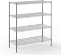 21" Deep x 48" Wide x 54" Height Wire Shelving Kit | 4-Tier | NSF Commercial Storage Rack Unit