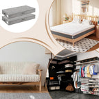 Under Bed Storage Containers - Foldable Underbed Storage Bag, Closet Organizers Bins, 2 Piece Dustproof Clothes Container With Lid For Moving Travel Dorm Bedroom College Apartment Toys
