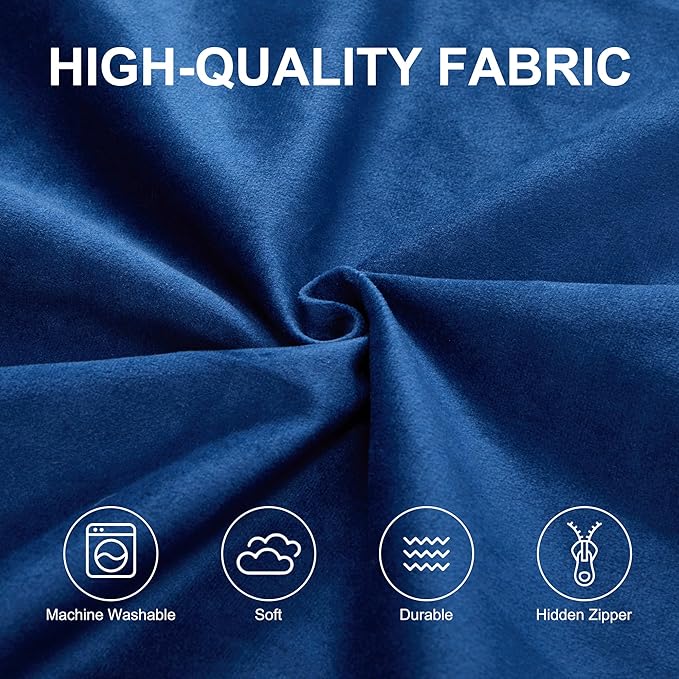 Hobestluk 6FT Bean Bag Chair Bean Bag Chairs for Adults Giant Bean Chairs with Velvet Cover, Memory Foam BeanBag Chair Fluffy BeanBag Chairs for Living Room, Bedroom- Blue (70" x 70" x 15")