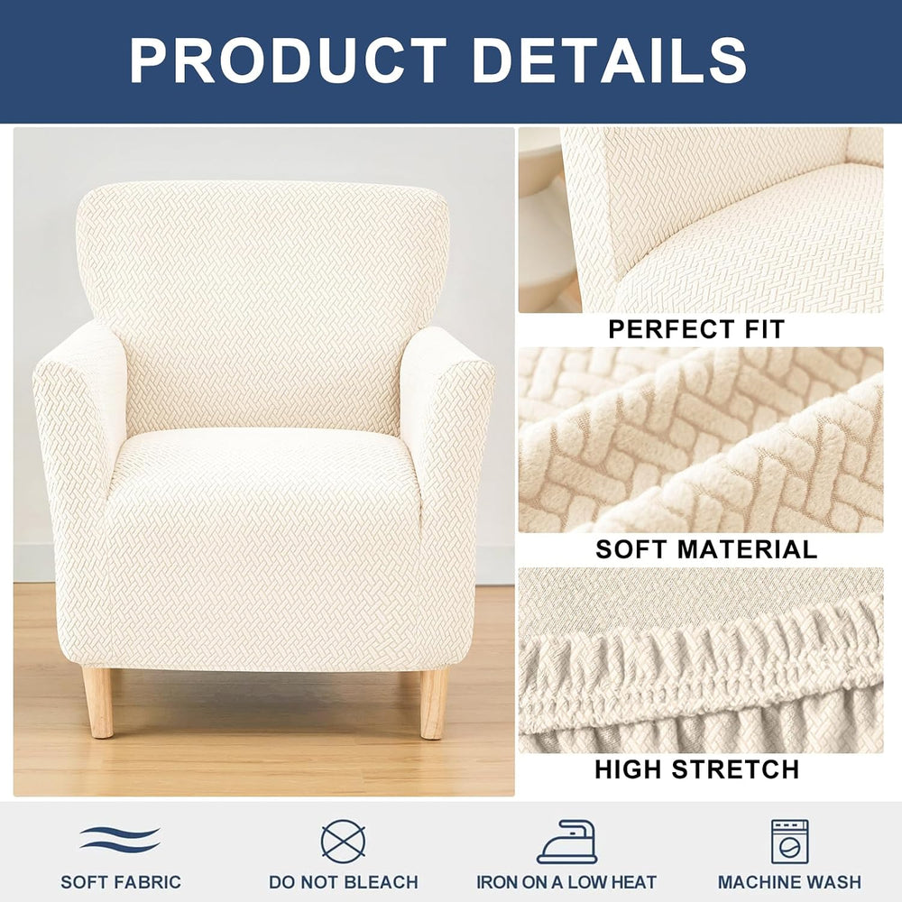HAOYONG Banquet Armchair Slipcover Stretch Velvet Chair Covers 1-Piece Armcha...