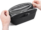 Peak Design Small Wash Pouch, Black, Weatherproof Travel Toiletry Bag, Upright or Hanging Toiletry Kit with Pockets, Magnetic Toothbrush Pocket, Wide UltraZip Opening, Toiletry Bag for Men and Women
