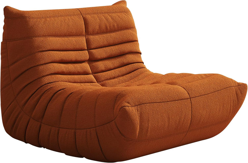 Adults Bean Bag Chairs Togo Couch Comfy Lazy Floor Sofa, 1 Seater