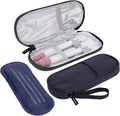 Insulin Cooler Travel Case with 90g TSA Approved Ice Packs – Insulated Diabetic Medication Bag for Insulin Pens & Supplies – Compact & Waterproof for Daily Use & Travel
