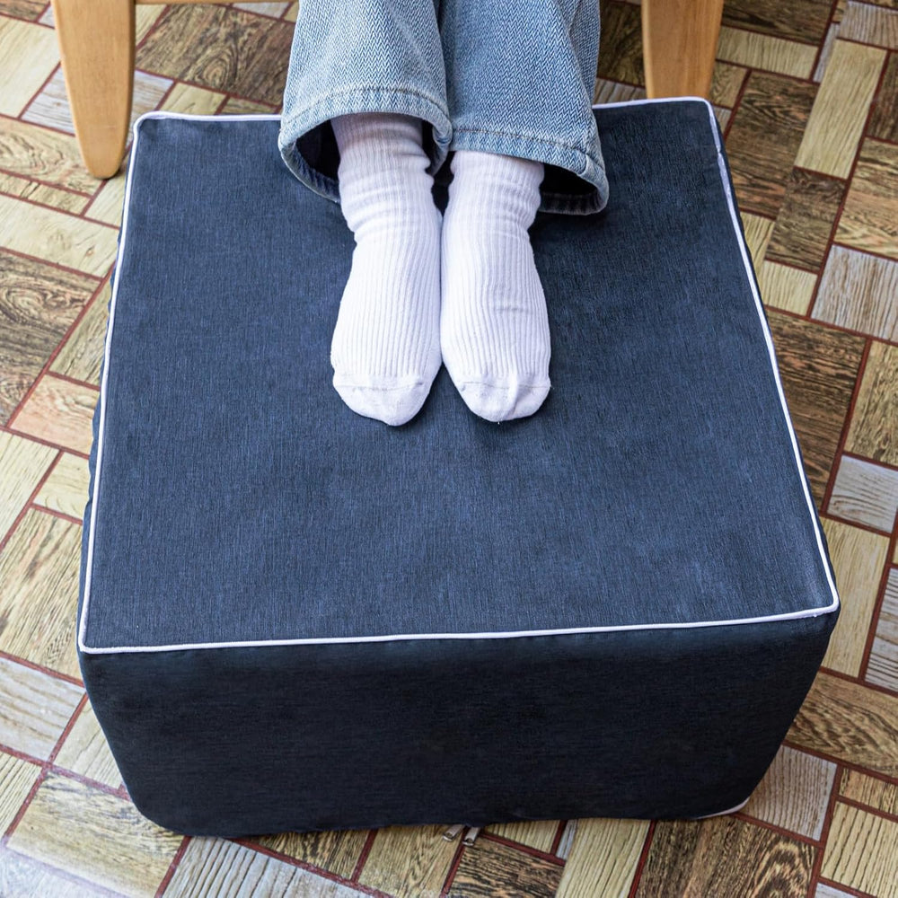 Outdoor Ottoman 20x20x14 Inches Outdoor Square Ottomans for Patio Modern Ligh...