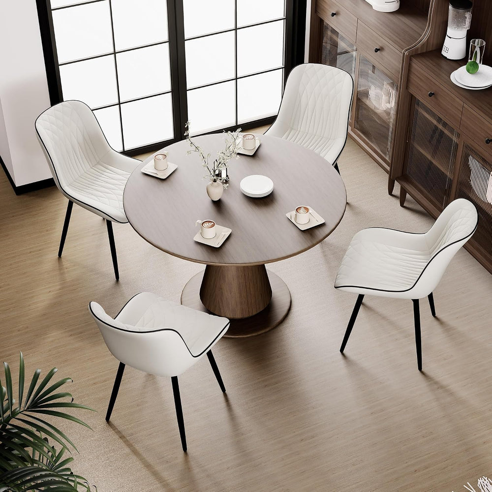 Rowill Dining Chairs Set of 2 Modern Faux Leather Kitchen Chairs with Thicken...