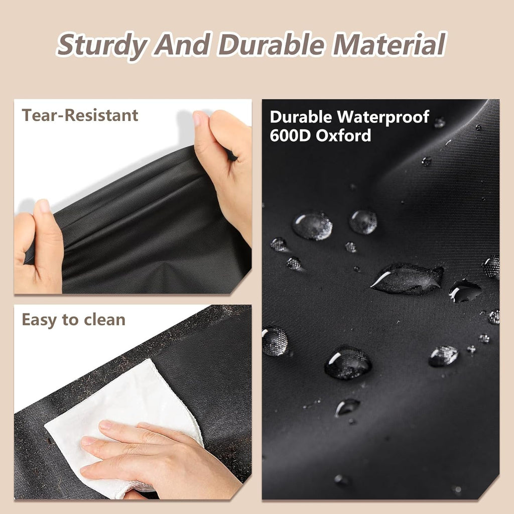 Garment Rack Cover,600D Heavy Duty Waterproof Clothing Rack Cover,Clothes Rack Cover with Zipper for Metal Garment Rack（47.2"W x 17.7"D x 80.7"H,Cover Only)