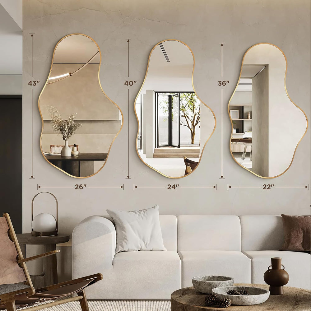 Bathroom Mirror for Over Sink-Gold Room Decor Wall Mirror 22"x 36" ...