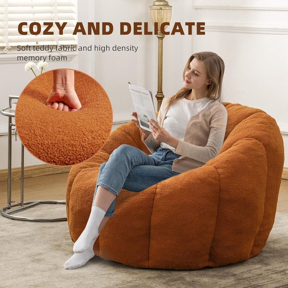 Bean Bag Chair, Large Beanbag Chairs with Filling, Bean Bag Chair with Filler...