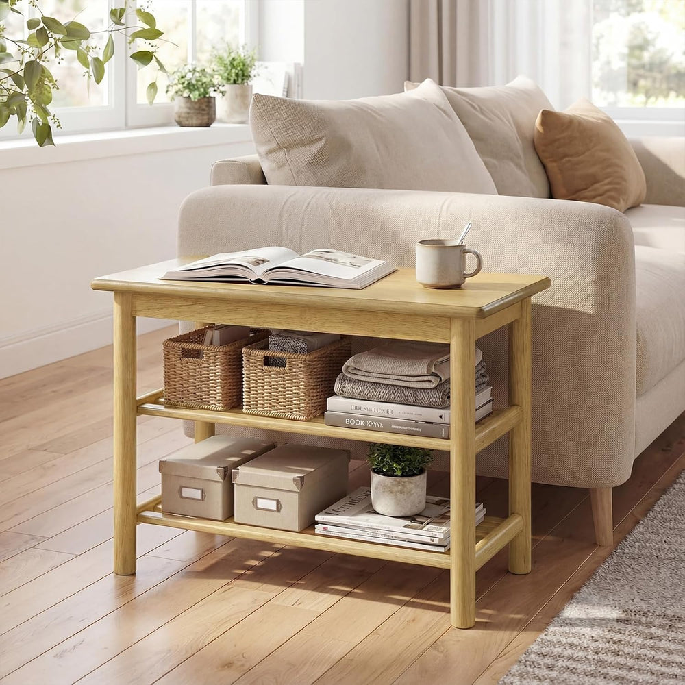 Giantex Shoe Rack Bench, 3-Tier Entryway Bench with Slat Shelves, Wooden Shoe...