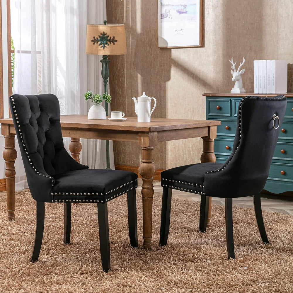 Rustic 9 Piece Dining Table Set, 62.99"-78.74" Extendable Dining Ta...