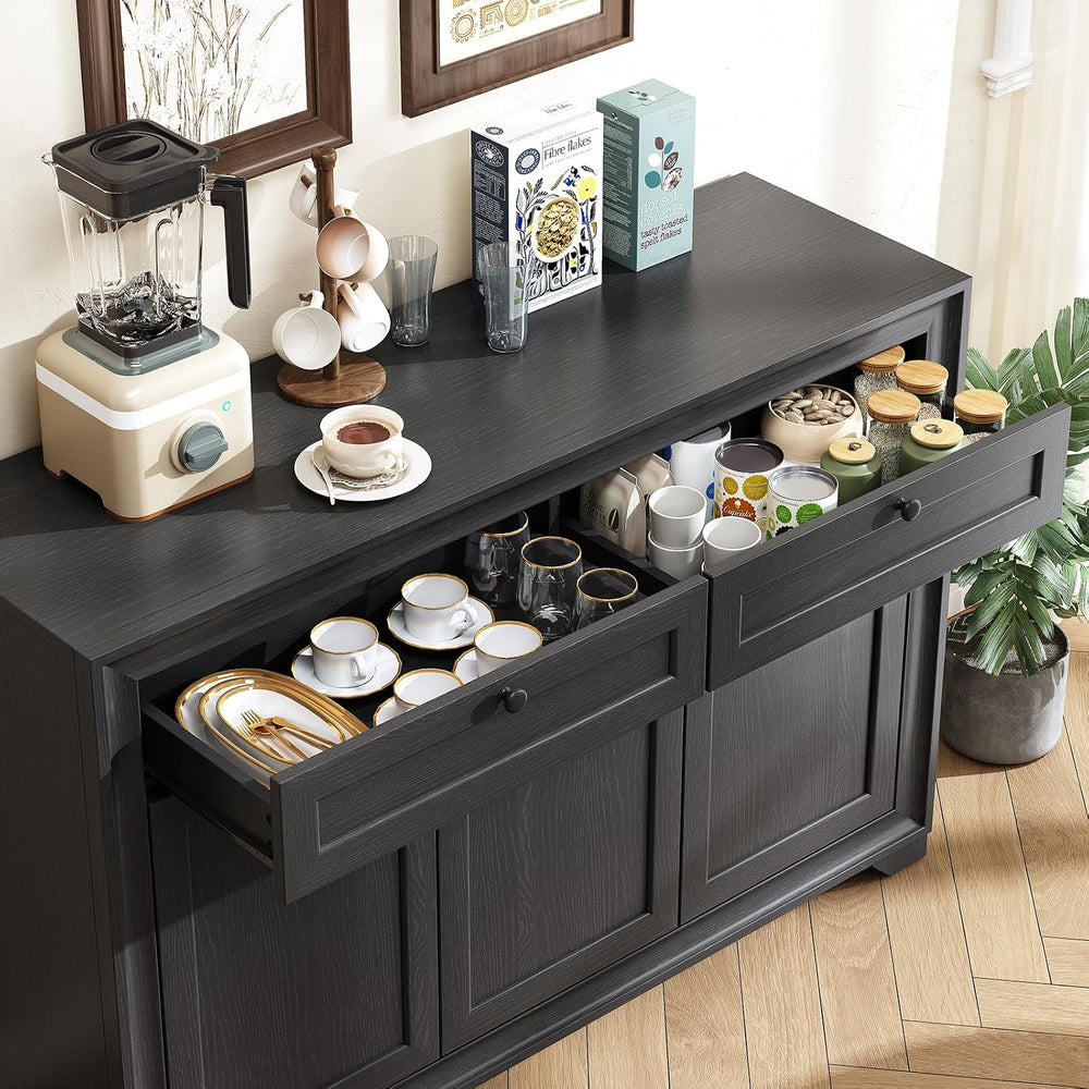 ONBRILL 48 Inches Sideboard Buffet Cabinet with Storage, Farmhouse Sideboard ...