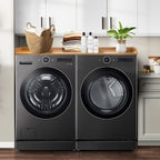 Royxen Washer Dryer Countertop with Solid Wood Core,54“W x 27.5D Laundry Countertop with Edge Rails,Washer and Dryer Topper for Laundry Room Organization (Oak)