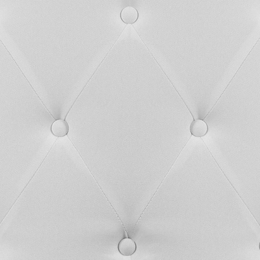 Flash Furniture Queen Tufted Fabric Headboard, White