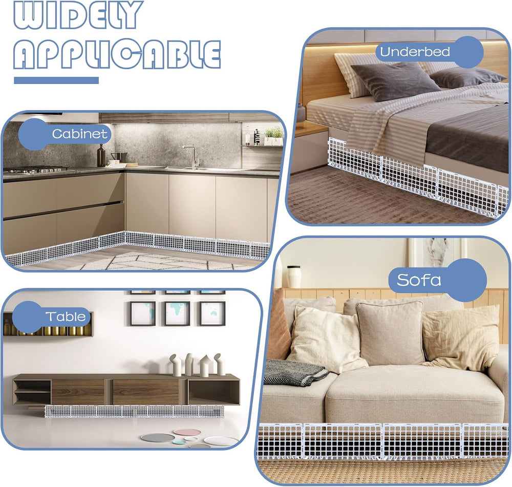 12 Pcs Under Couch Blocker for Bed Adjustable Furniture Plastic | Under Bed B...