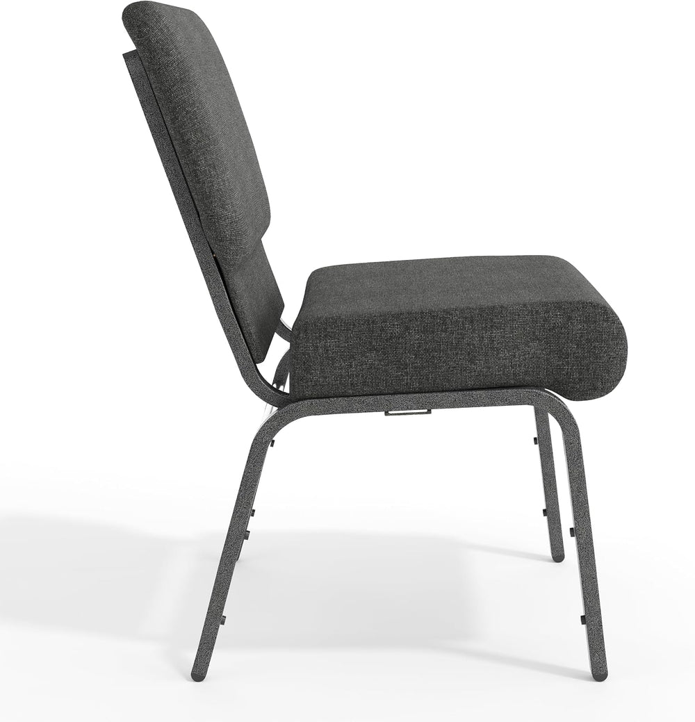 Flash Furniture 4 Pack HERCULES Series 21''W Church Chair in Dark Gra...